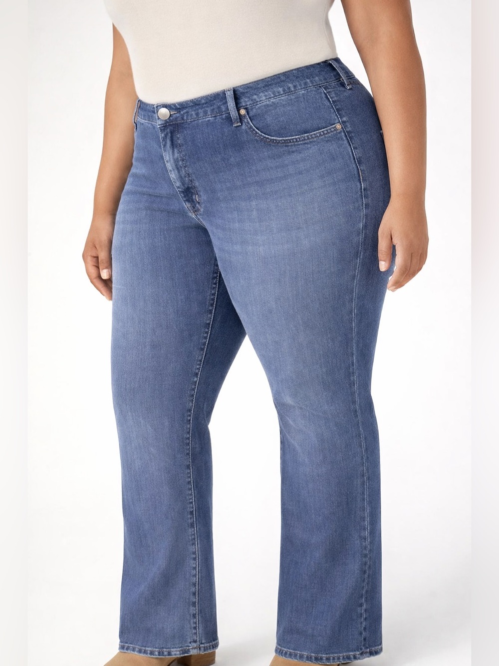 Seven7 High Rise Slim Bootcut Jeans 20W- Ocean Drift Stretch Denim NWT